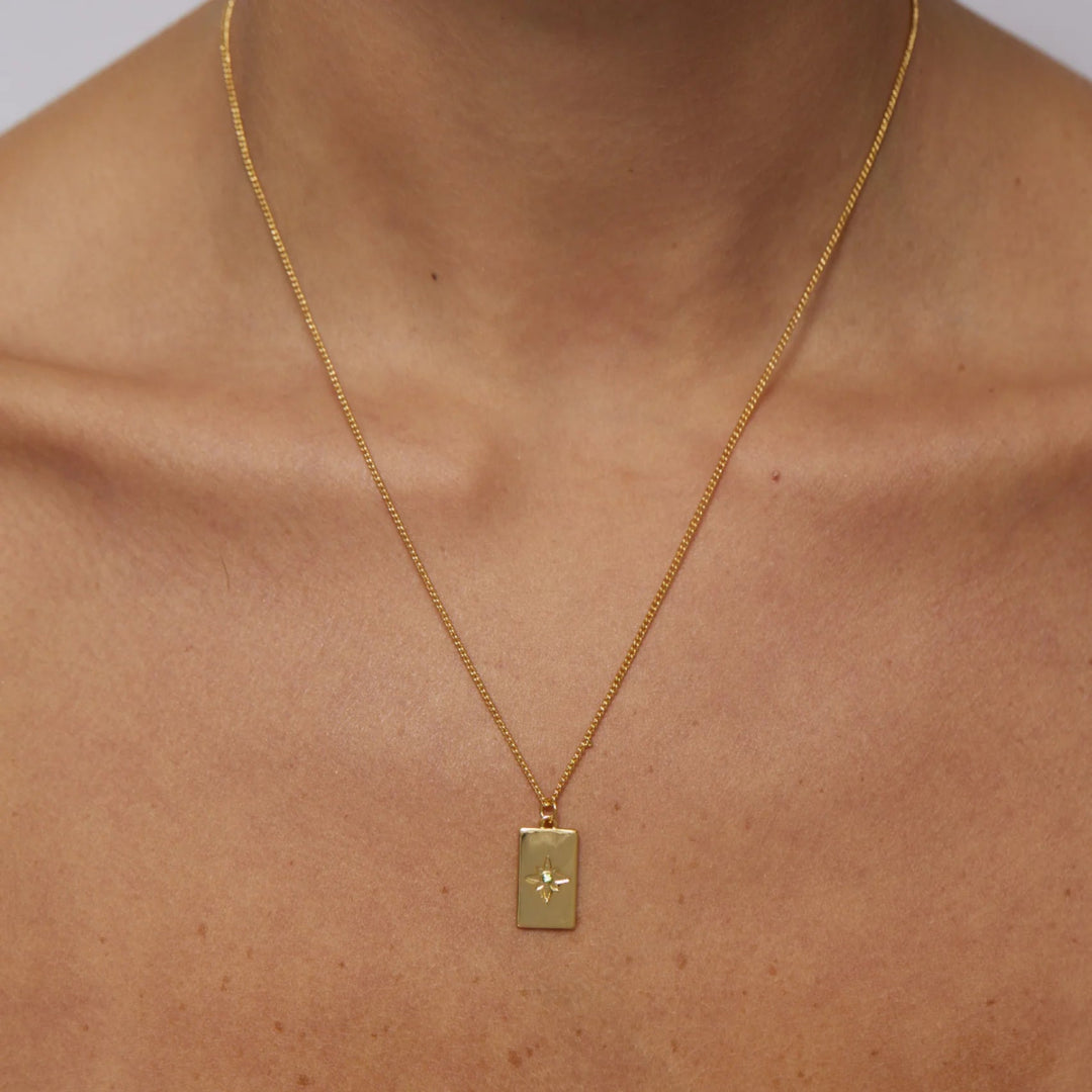 Birthstone Necklace - August - Jewellery - peridot stone