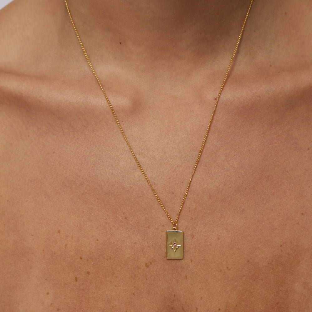 Birthstone Necklace - October - Jewellery - pink tourmaline stone