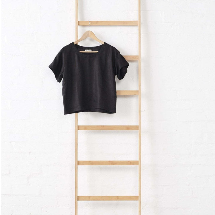 Black Linen TShirt - Apparel - everyday essentials
