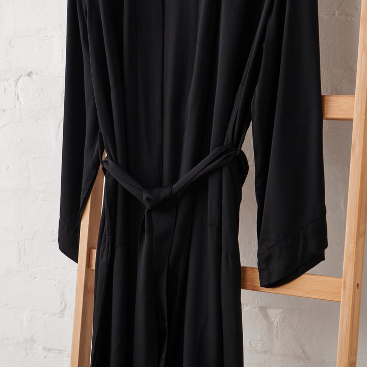 Bundle - Black Bamboo Bathrobe & Slip Set - Bundles