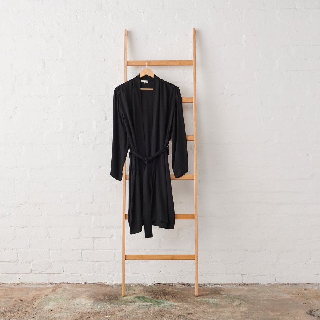 Bundle - Black Bamboo Bathrobe & Slip Set - Bundles