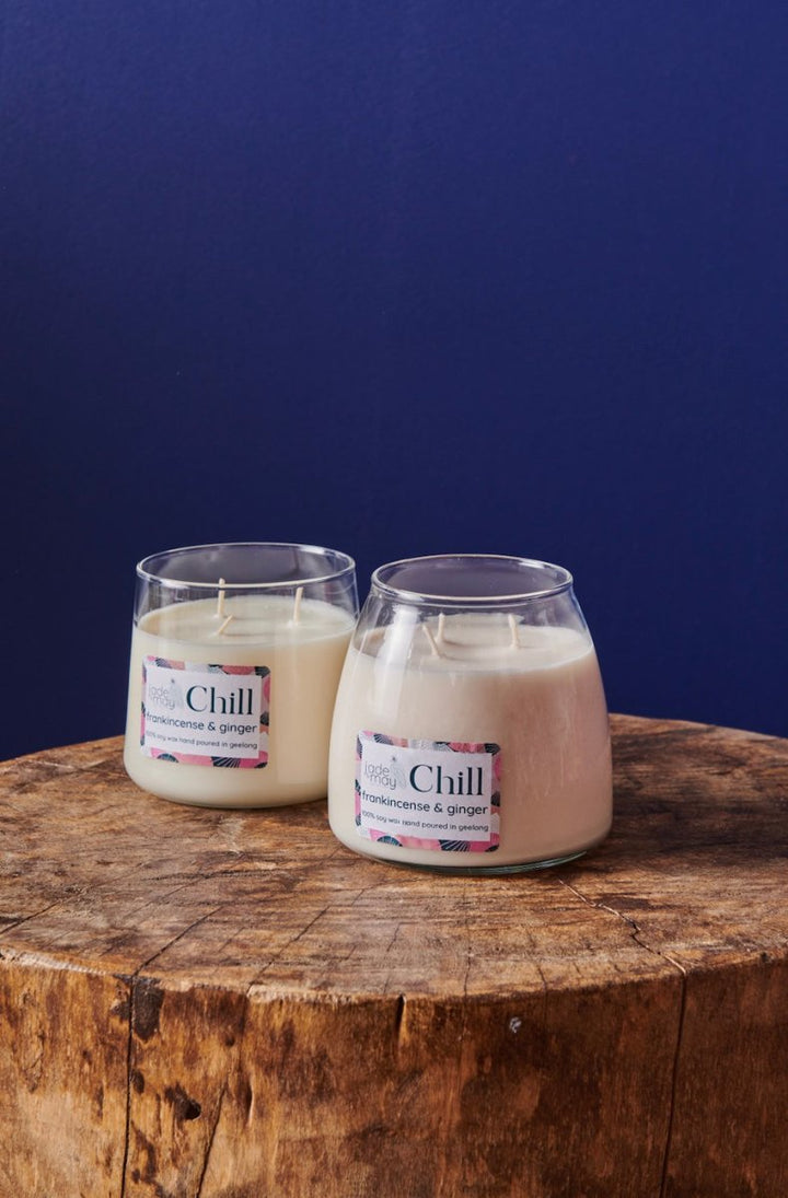 Chill - Frankincense & Ginger Soy Candle - Candles
