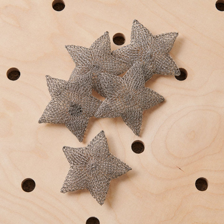 Christmas Stars | Crocheted Wire Stars - Christmas Decorations