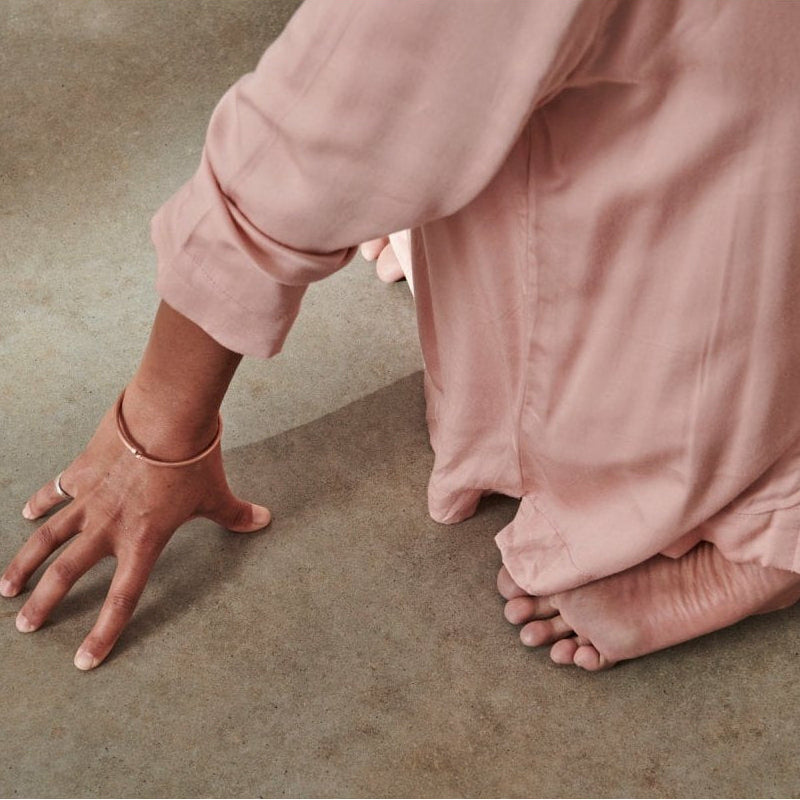 Classic PJ Set Bamboo Satin in Pink - Pyjamas