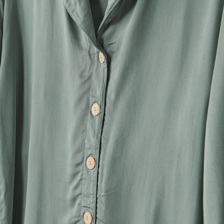 Bamboo Pyjama - Classic Set in Sage Green - Pyjamas