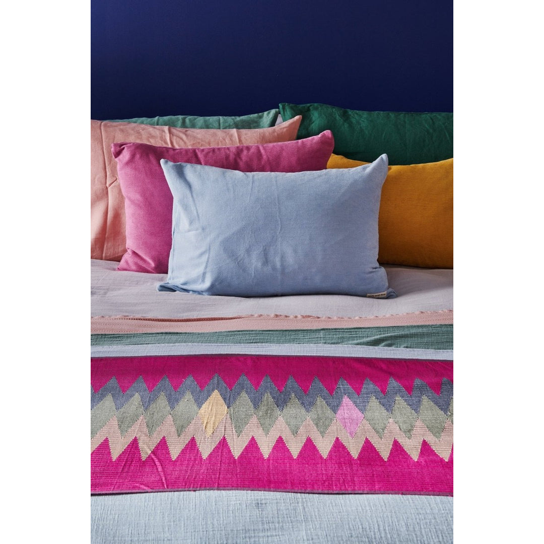 Colourful Cushion - Baby Blue Cord - Cushion Cover