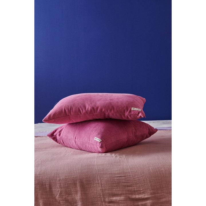 Colourful Cushion - Burgundy Cord - Cushion Cover