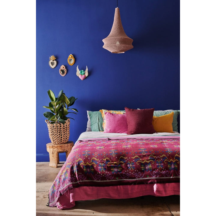 Colourful Cushion - Burgundy Cord - Cushion Cover