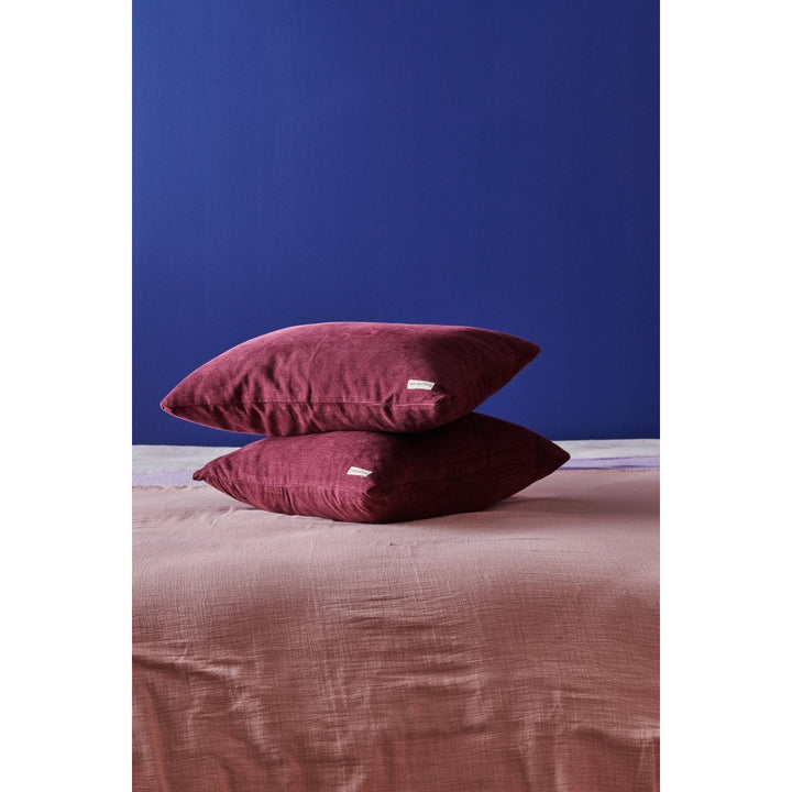 Colourful Cushion - Burgundy Cord - Cushion Cover