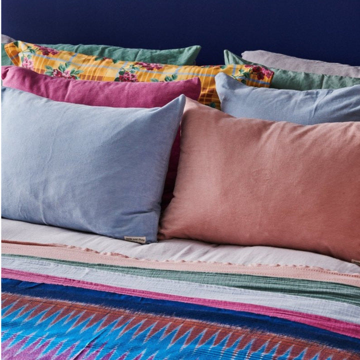 Colourful Cushion - Pink Cord - Cushion Cover