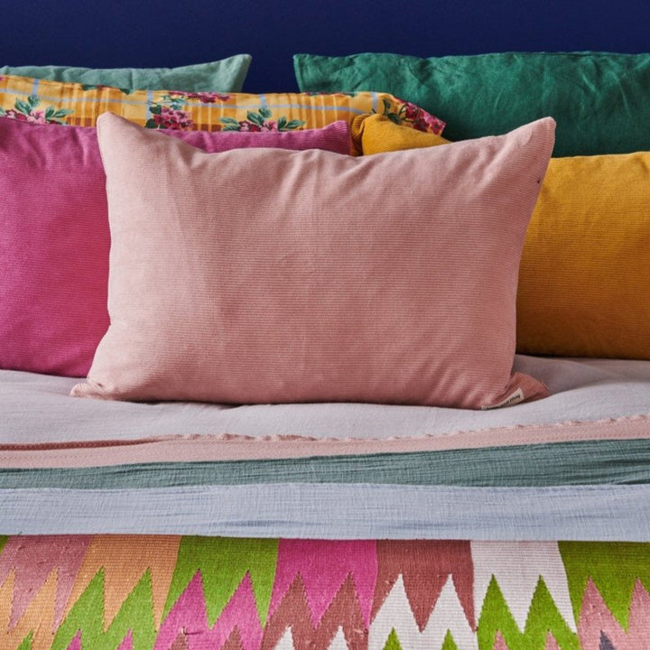 Colourful Cushion - Pink Cord - Cushion Cover
