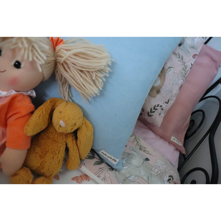 Colourful Cushion - Baby Blue Cord - Cushion Cover