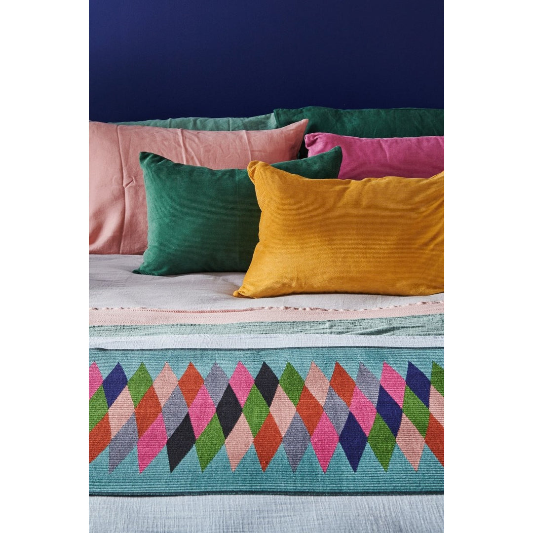 Colourful Cushion - Mustard Cord - Cushion Cover