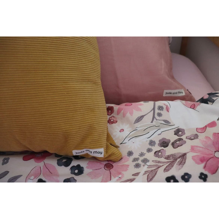 Colourful Cushion - Mustard Cord - Cushion Cover