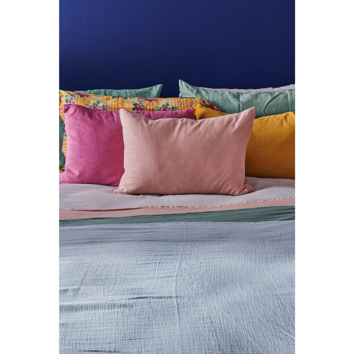 Cotton Throw - Pale Blue - Blankets and Throws