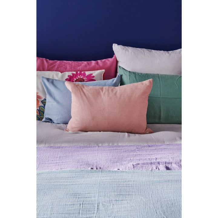 Cotton Throw - Pale Blue - Blankets and Throws