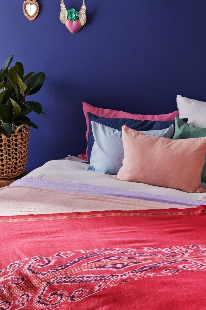 Batik Cotton Throw - Throw Blanket - natural fibre homewares