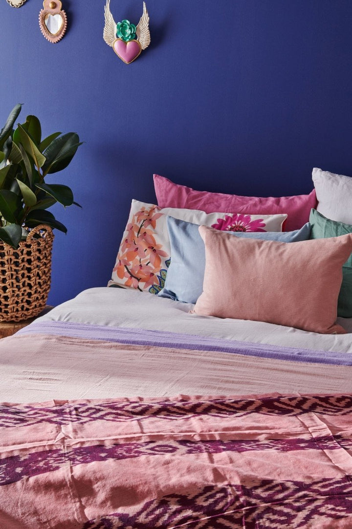 Batik Cotton Throw - Throw Blanket - natural fibre homewares