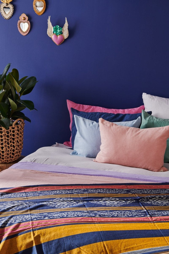 Batik Cotton Throw - Throw Blanket - natural fibre homewares