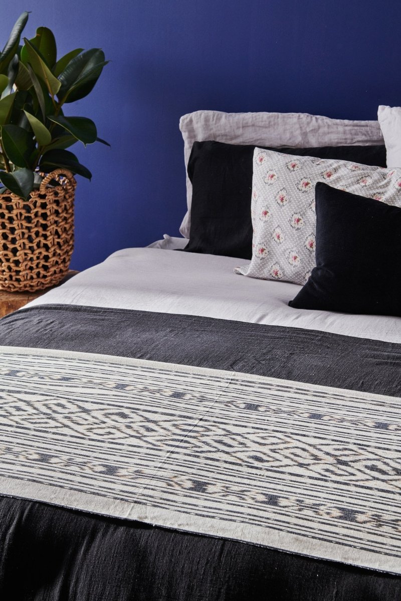 Batik Cotton Throw - Throw Blanket - natural fibre homewares