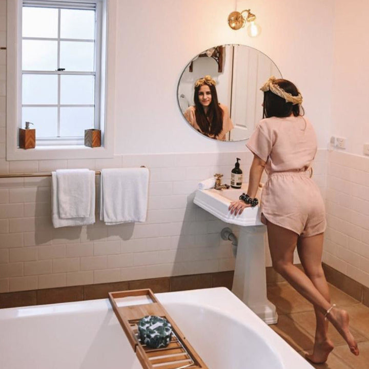 Linen Tee & Short Set in Pink - Pyjamas