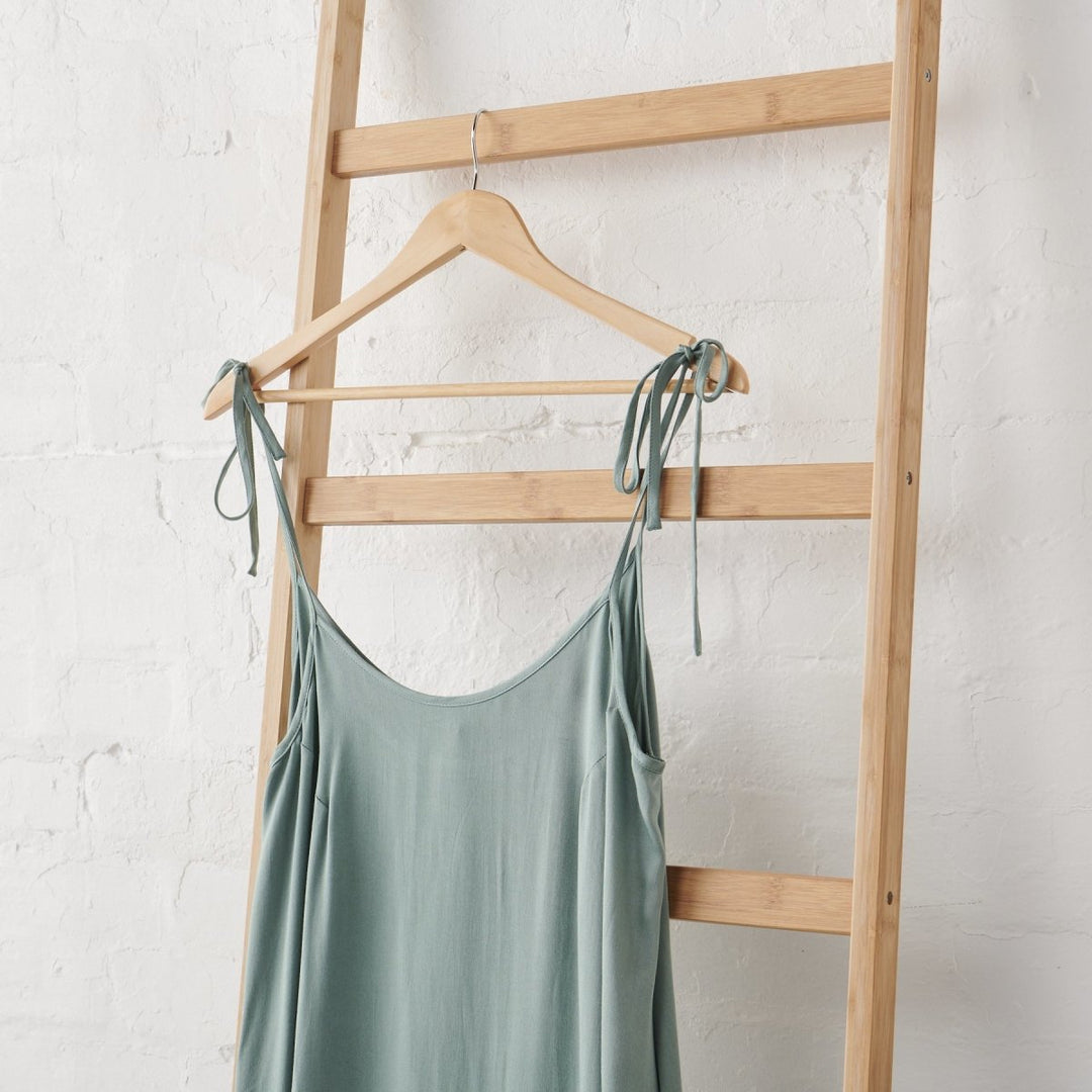 Bamboo Nightie in Sage Green - Nightie - Mid Length