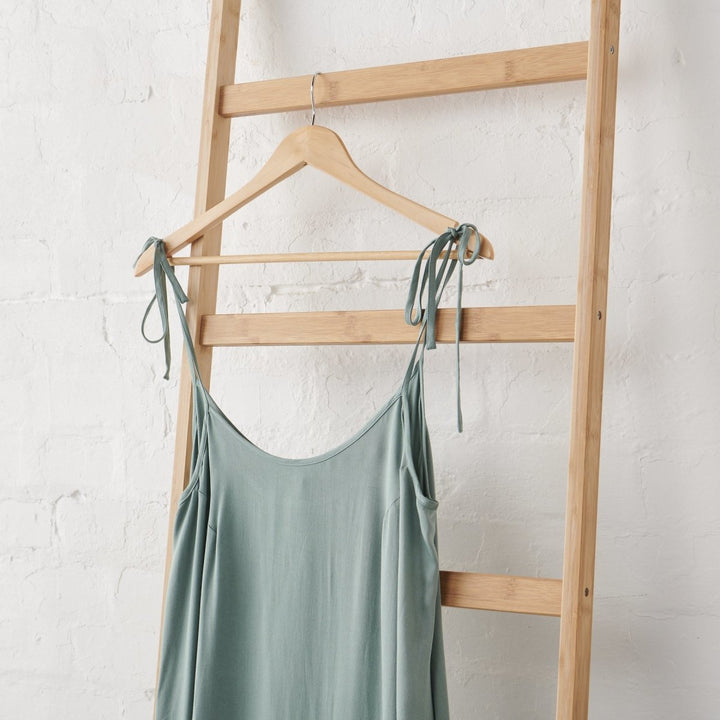 Bamboo Nightie in Sage Green - Nightie - Mid Length
