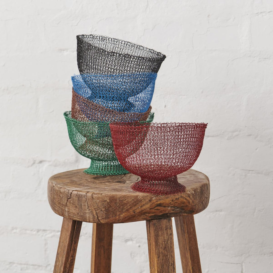 Hand Crochet Wire Baskets - Baskets