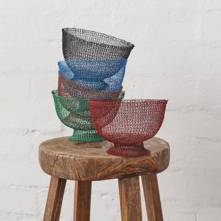 Hand Crochet Wire Baskets - Baskets