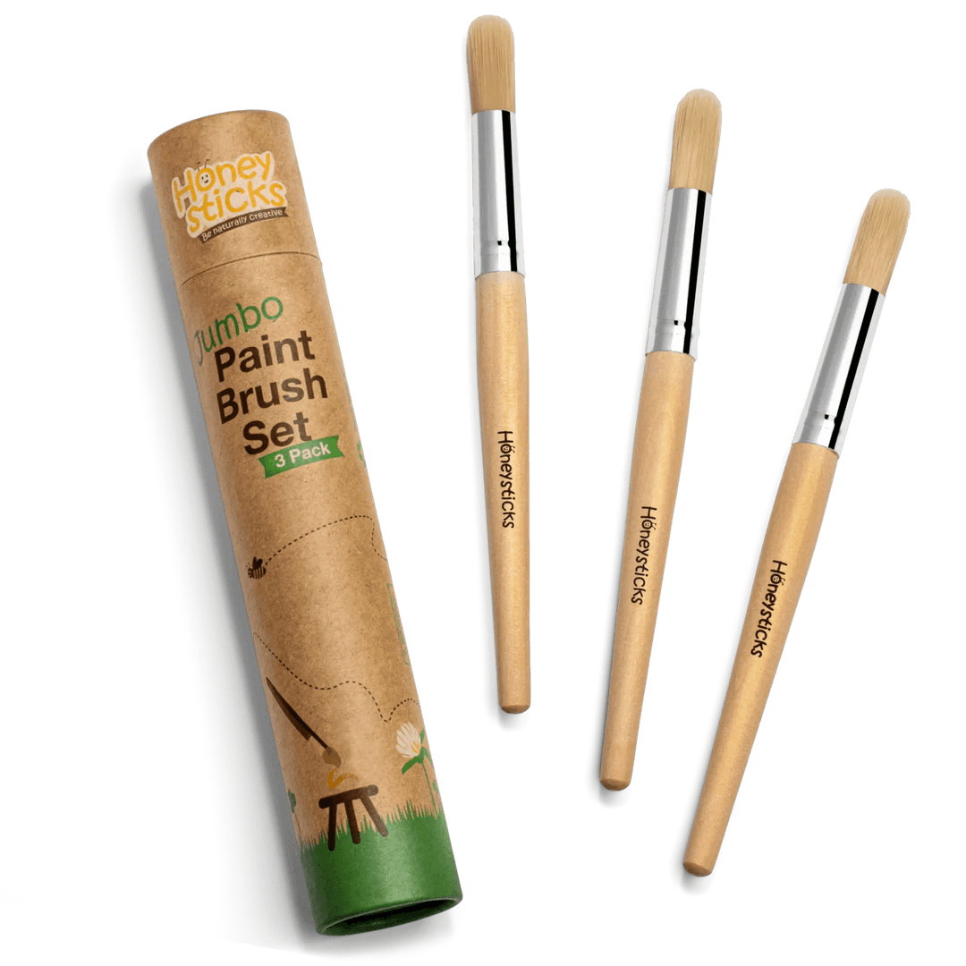 Honeysticks Jumbo Paint Brush Set | Kids Art Supplies - Kids Art Supplies