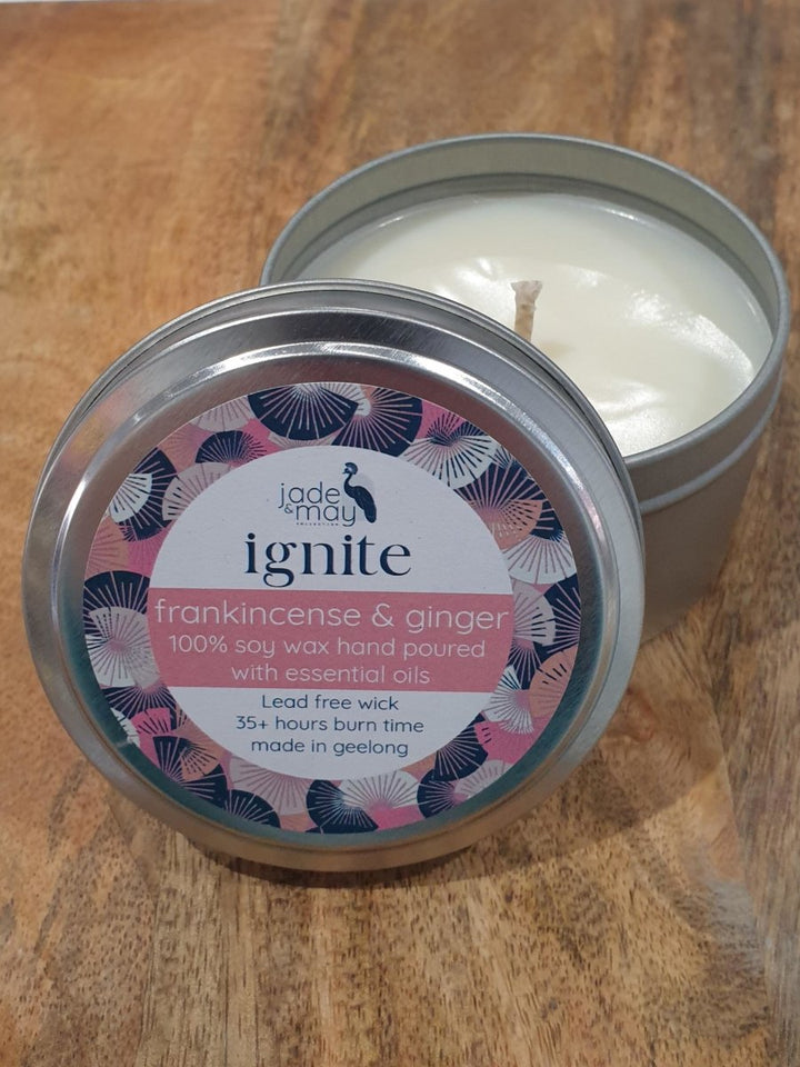 Ignite - Natural Soy Candles | Frankincense & Ginger - Candles