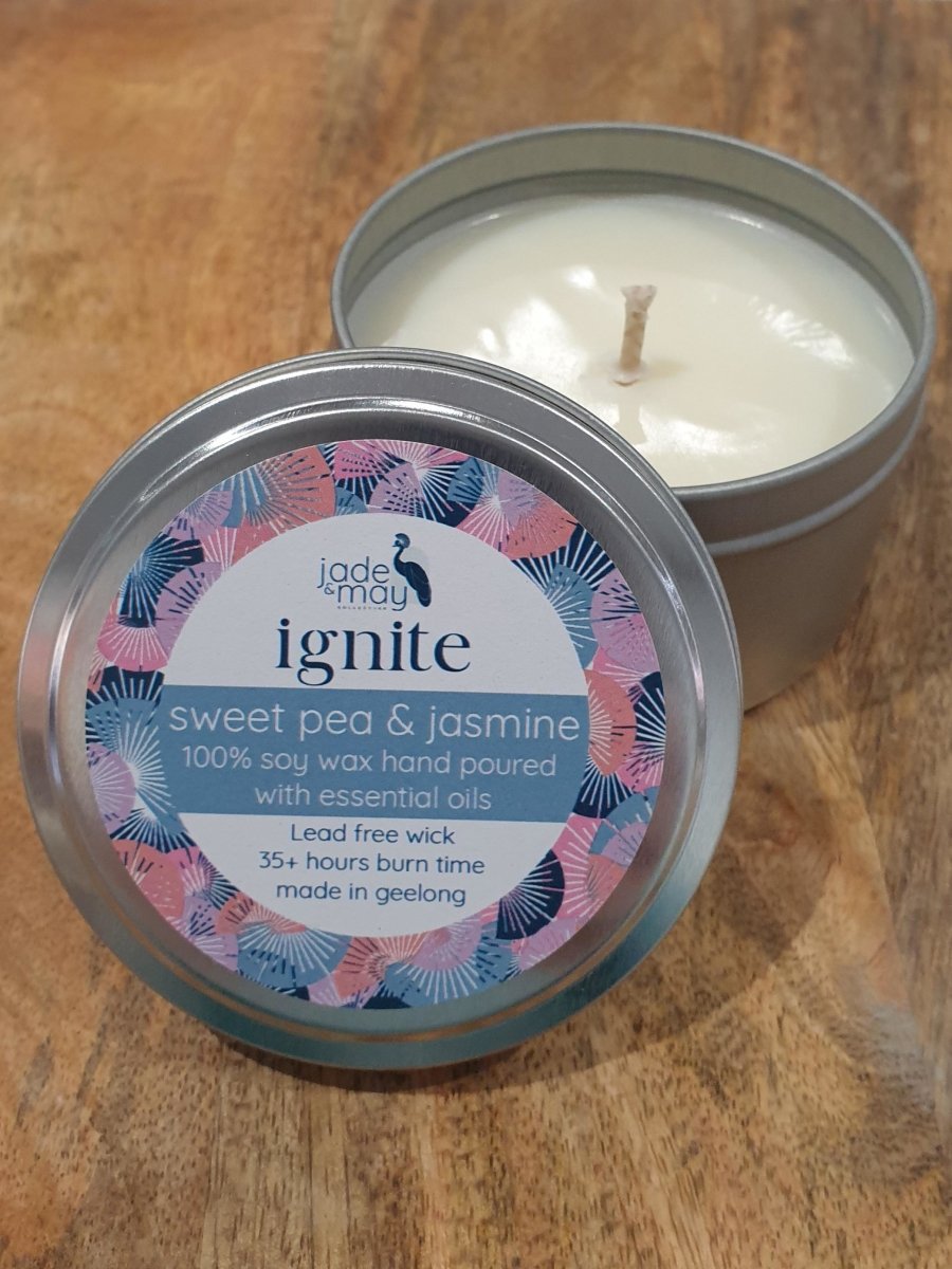 Ignite - Natural Soy Candles | Sweet Pea & Jasmine - Candles