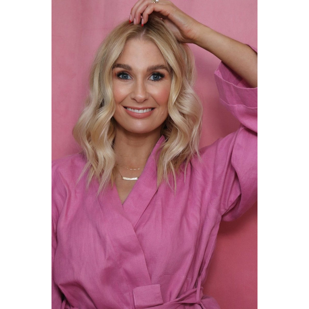 Linen Bathrobe - Fuchsia - Bathrobe