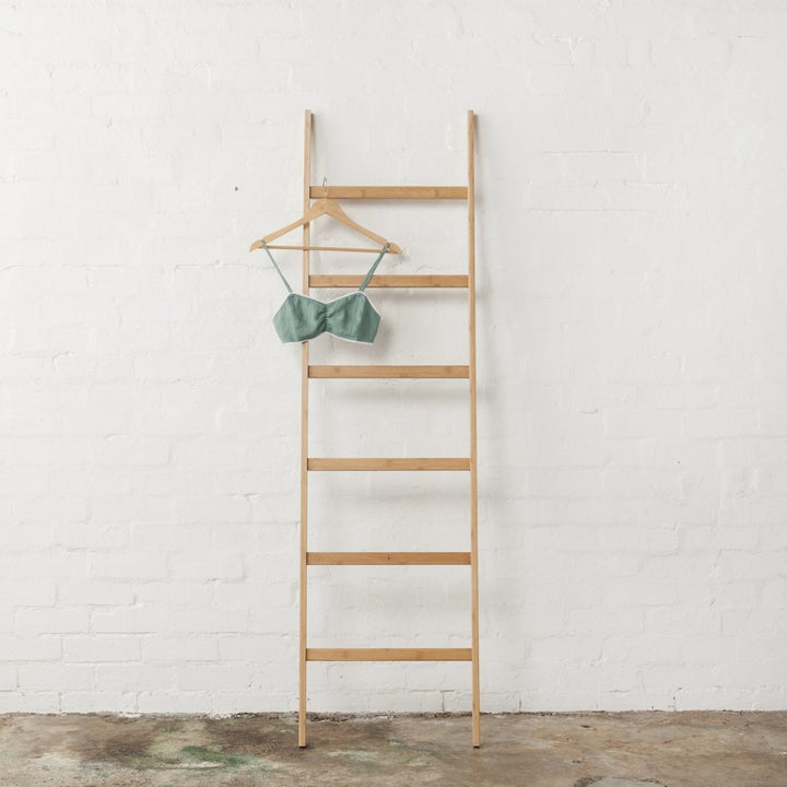 Linen Bralette in Sage Green - Bralette