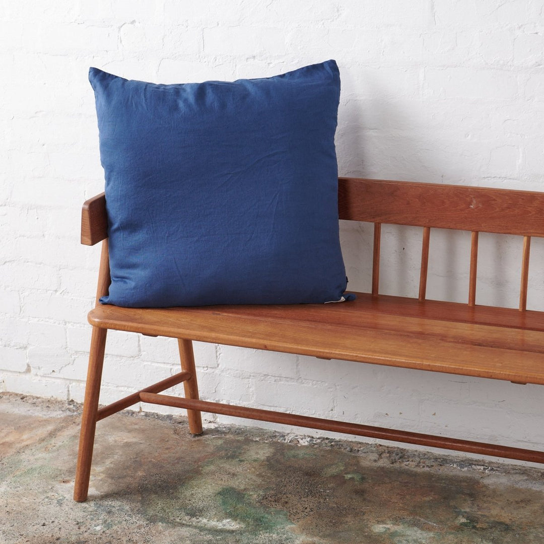 Linen European Pillowcase | Navy - Pillowcase