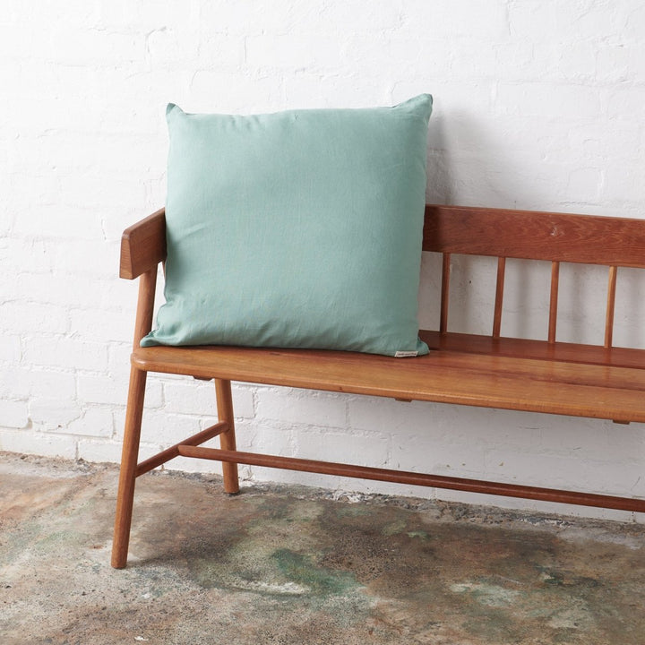 Linen European Pillowcase in Sage Green - Pillowcase