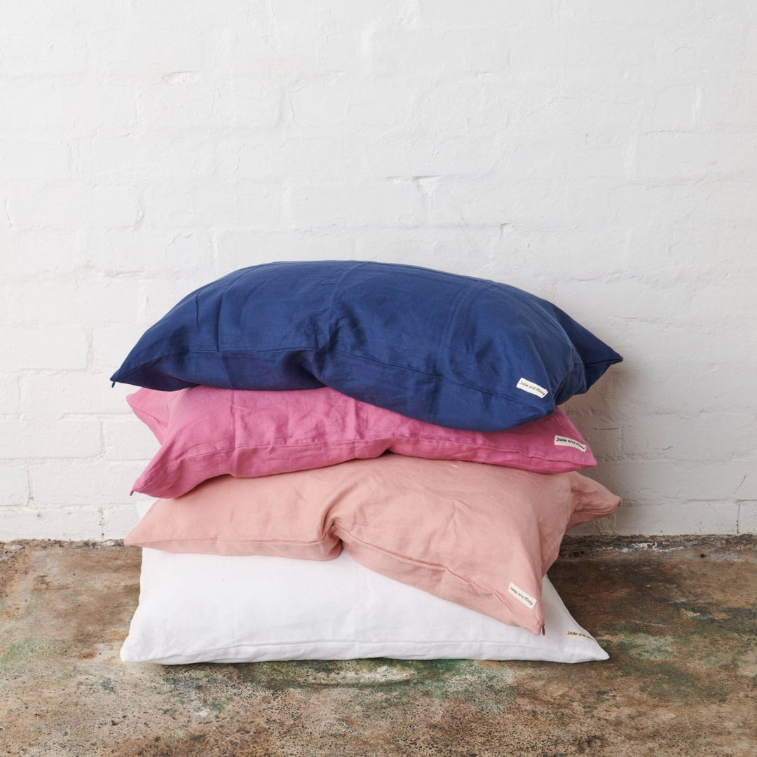 Linen Pillowcase - Navy - Pillowcase