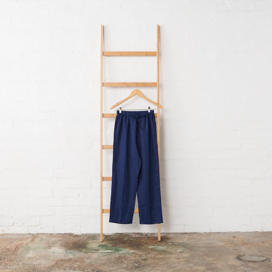 Linen Pyjama Pant - Navy-Jade and May-Pyjamas-Jade and May