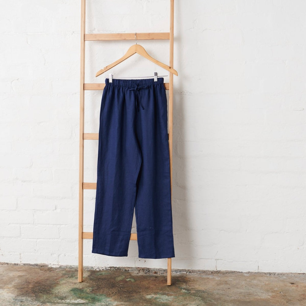 Linen Pyjama Pant - Navy - Pyjamas