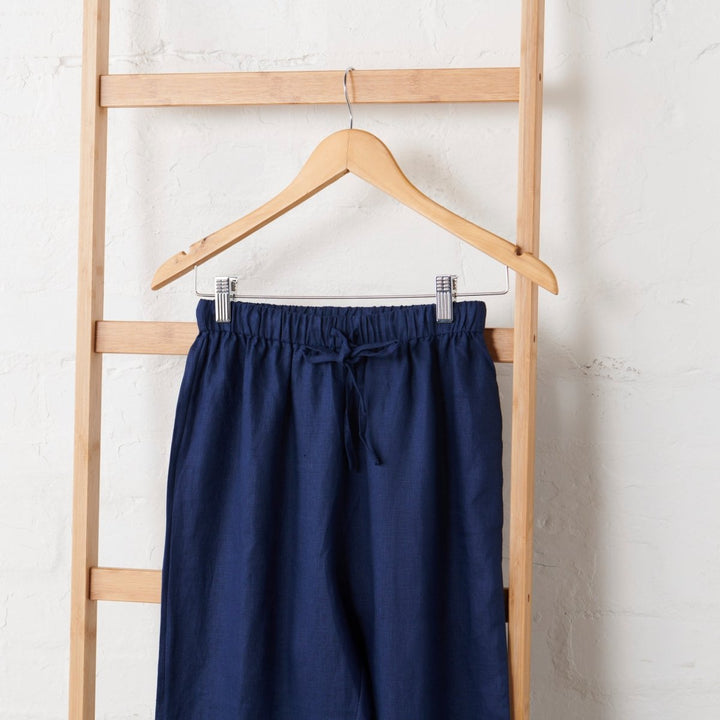 Linen Pyjama Pant - Navy - Pyjamas