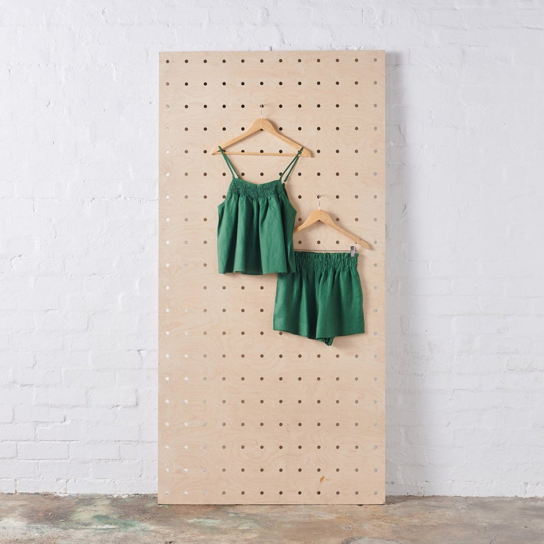 Linen Sets in Forest Green - Pyjamas