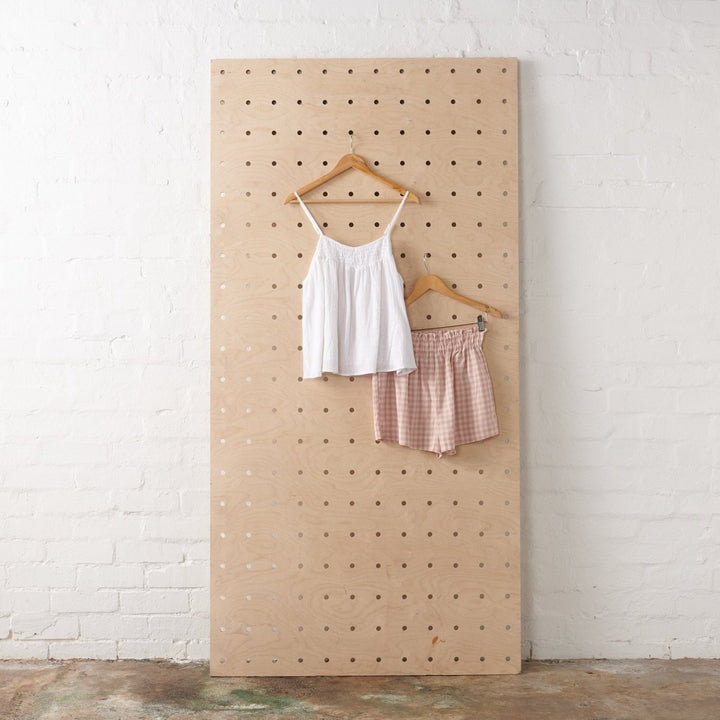 Linen Shorts - Gingham - Linen Shorts