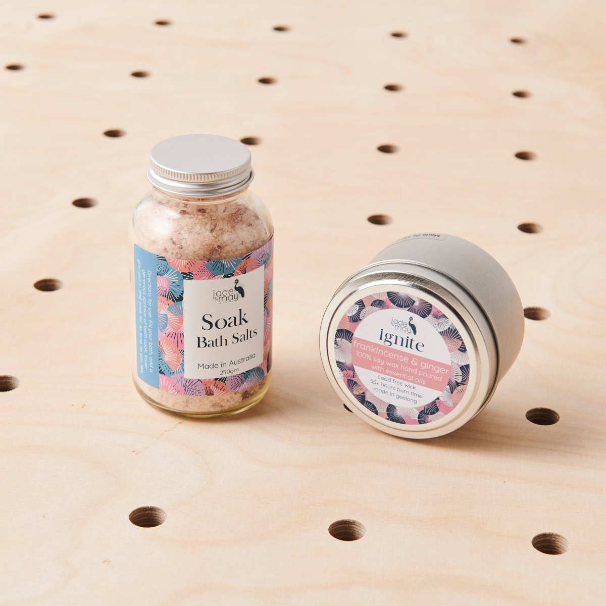 Natural Bath Salts Soak Jade and May