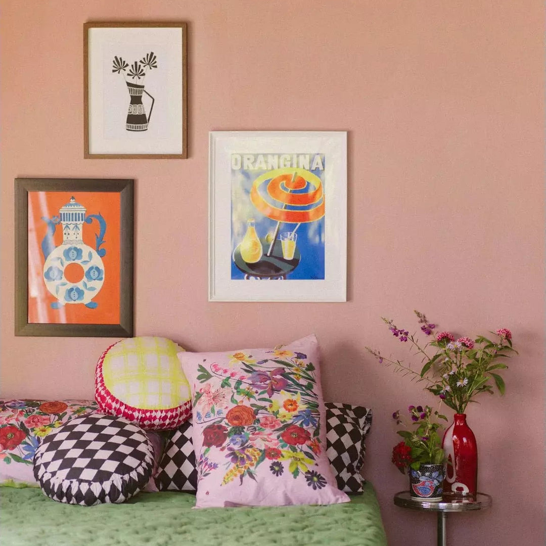 Lazybones Australia | Rainbow Floral Pink pillowcase set - Pillow Case