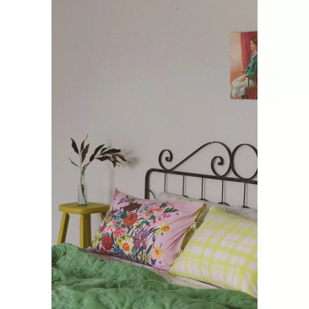 Lazybones Australia | Rainbow Floral Pink pillowcase set - Pillow Case