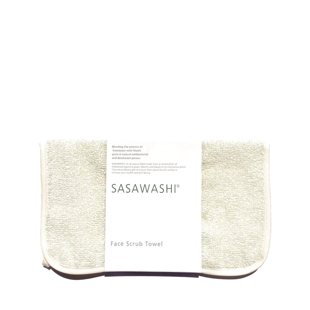 Sasawashi Face Scrub Towel | Japanese Bath Product - Bath & Body
