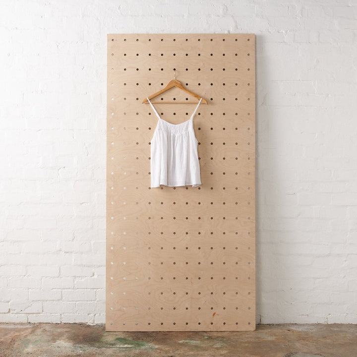 Shirred Cotton Cami | White - Pyjamas