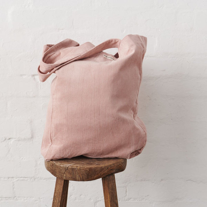 Cord Tote Bag - Pink - Cord Tote Bag