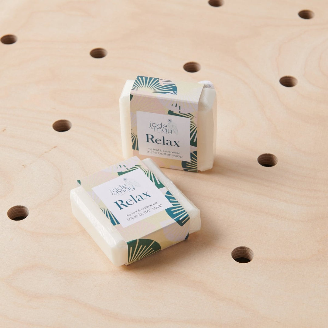 Triple Butter Handmade Soap | Relax: Fig Leaf & Cedarwood - Bar Soap