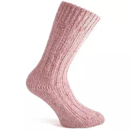 Warm Socks in Light Pink | Donegal Socks - Socks